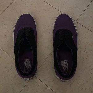 Purple and black vans 9.5